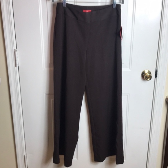 Oscar de la Renta Pants - Oscar de la Renta Brown Wide Leg Pants